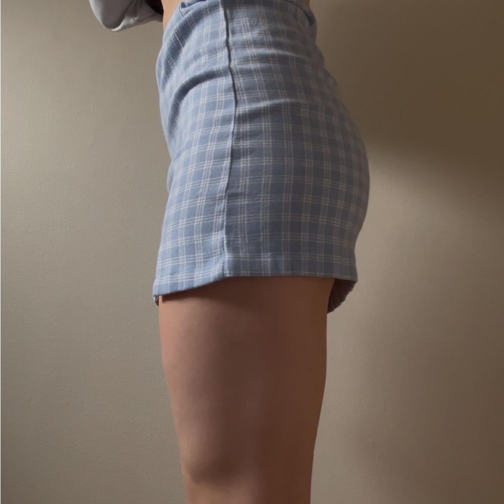 Classic Blue Plaid Women's Skirt - Picture 5 of 5